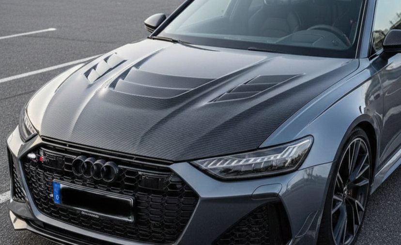 RS6 Avant Carbon Hood Cover 314