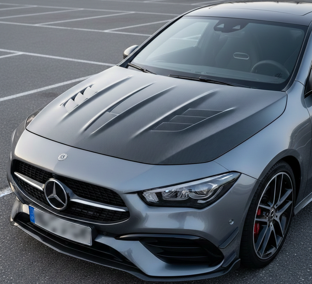 CLA 45s Carbon Hood Cover 141