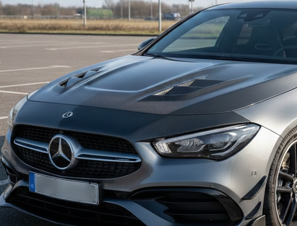 CLA 45s Carbon Hood Cover 142