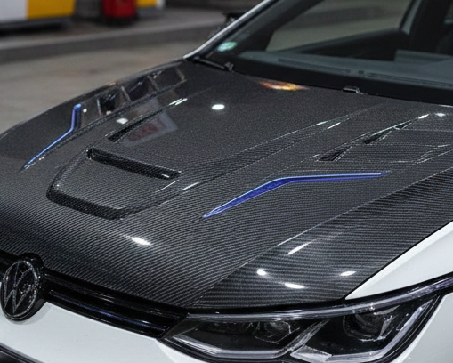 Volkswagen Golf Carbon Fiber Hood Cover 109