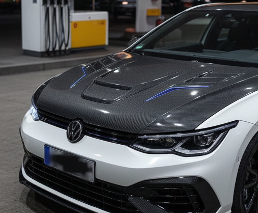 Volkswagen Golf Carbon Fiber Hood Cover 109
