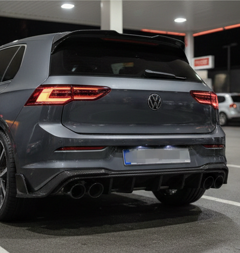Volkswagen Golf GTI MK8 Carbon Fiber Sport Diffuser 103